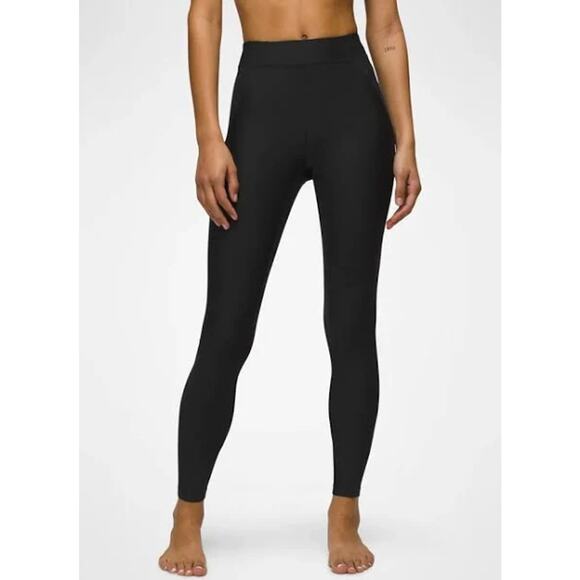 FLAW prAna Sculpt Send Off Legging Women's L Black Fitted High Rise Full Length - Picture 1 of 13